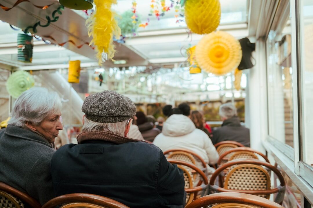 Croatian seniors and community volunteers gathered at a local community center