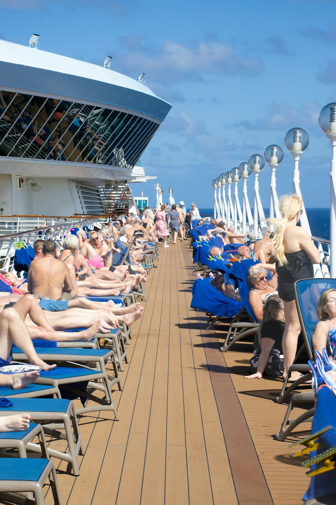 senior group on cruise ship