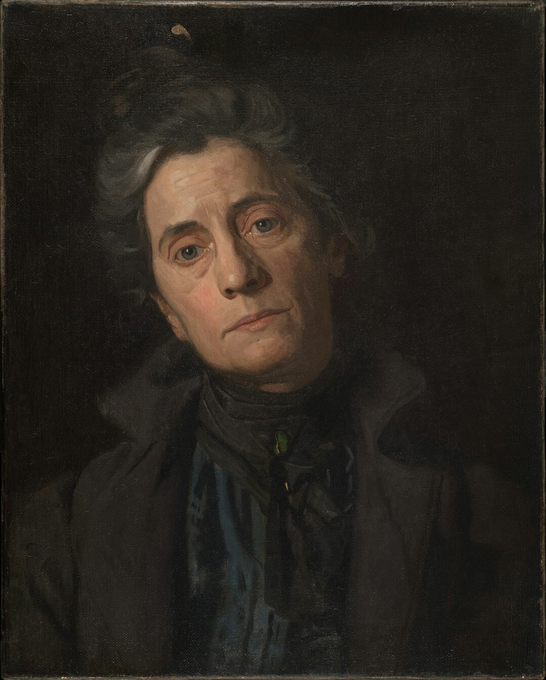 elderly woman painting