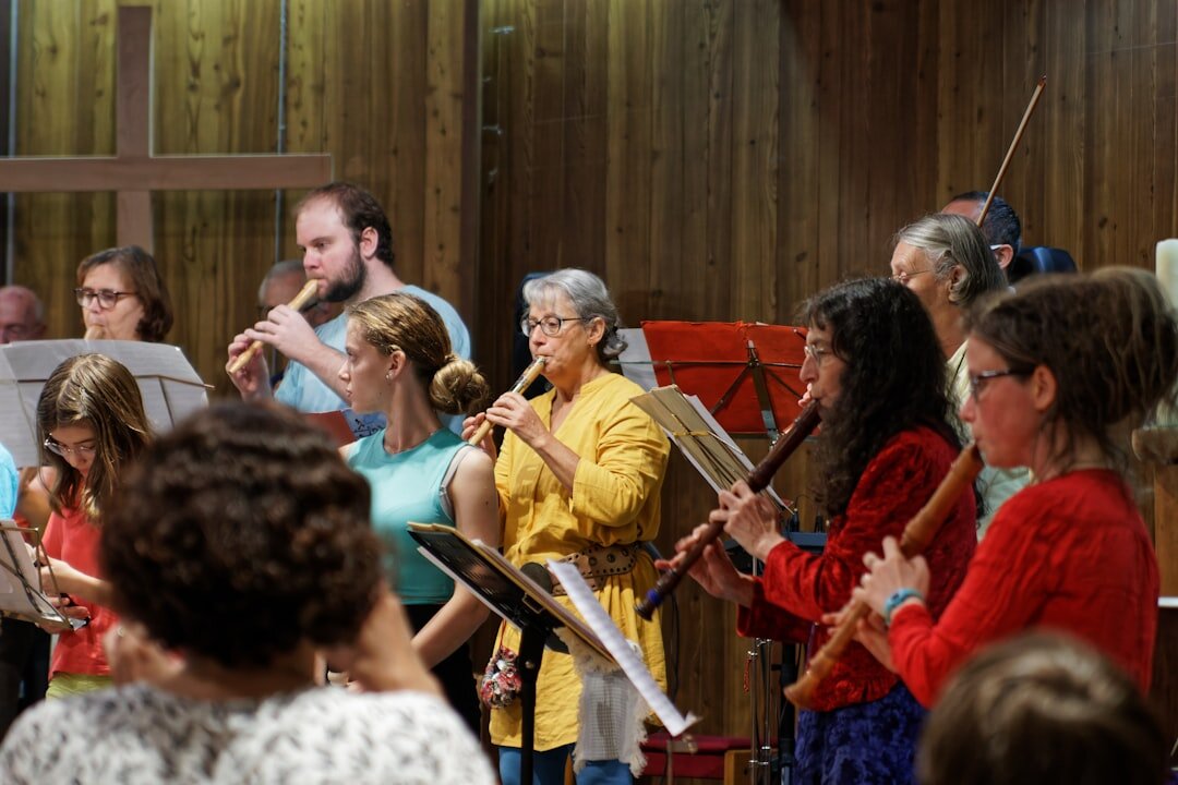 elderly singing choir