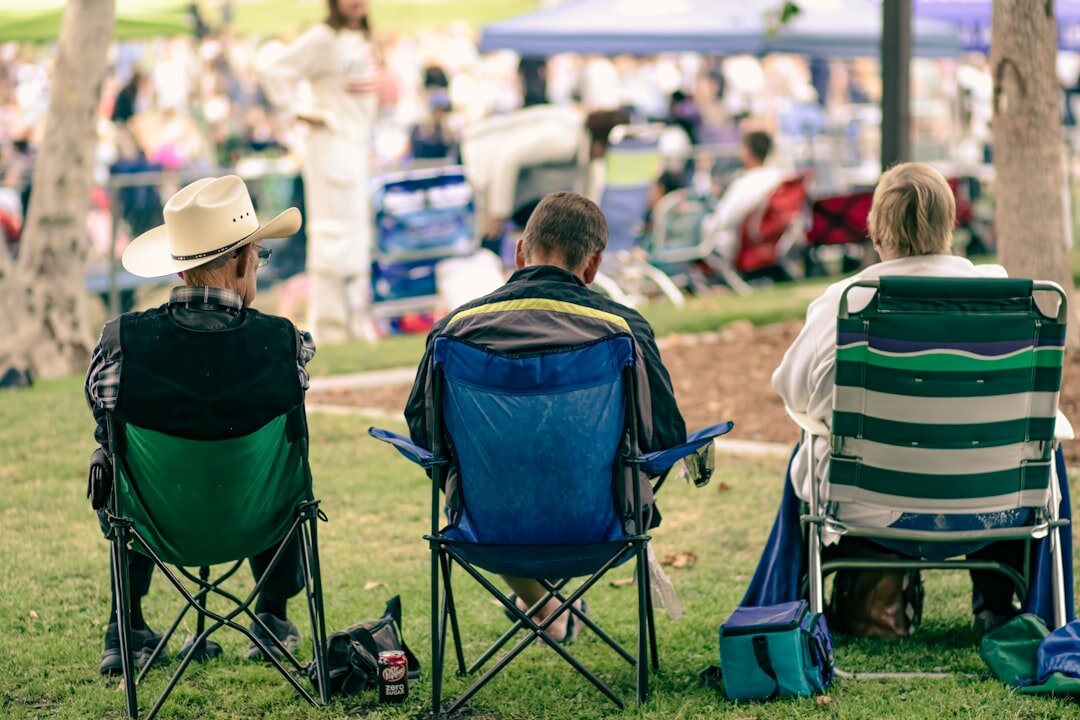 group of seniors at local event